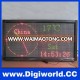 F5.0 indoor double colors led display board / clock temperature led display board / led date display