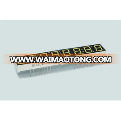 0.39 inch common anode black face white segment Four Digit 7-segment display