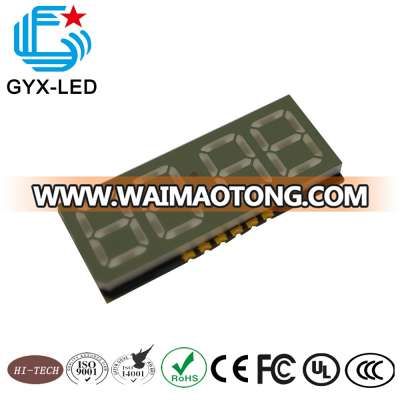 china led manufacturer yellow green emitting color four digits refrigerator application 0.51 inch SMD display