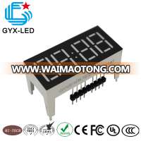 black face white segment 4 digit landry machine LED display