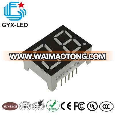 GYXLED-black face white 7 segment i2c alphanumeric LED display for temperature humidity display application