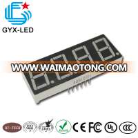 GYXLED--23.4*16.4mm dimension 4 digit 7 segment digit display wire bonding type and orange segment color